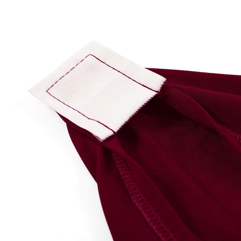 Peomeise 6FT Spandex Table Cover Rectangular Stretch Spandex Tablecloth (Burgundy,6FT) - Image 5